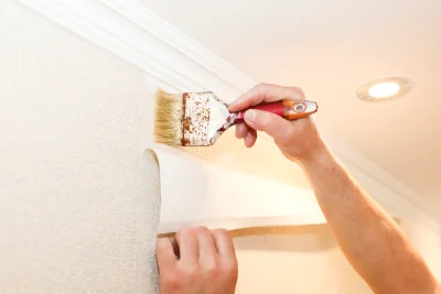 Pose de papier peint à Brantes — revêtements muraux et toiles de verre